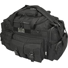 * Kombat Tactical Saxony Travel Bag - 65L Police Security Military Kit Bag Patrol Pack, black, Saxony