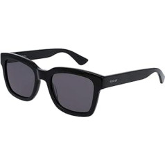 Gucci Herren GG0001S 001 Sonnenbrille, Schwarz (melns/dūmu), 52