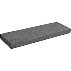 5cm Thick Bench Cushion with Removable Cover, 80/100/120/140/160/180cm Non-Slip Bench Cushion for Indoor Outdoor Patio Garden Furniture Sofa (180x35cm, Dark Grey)