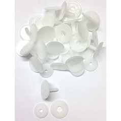 Pack of 20 – Animal Joints 45 mm White – Teddy Bear & Soft Toy Limbs And Head Joints