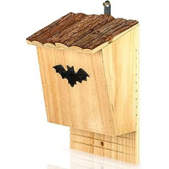 Bat Box Made of Pine Wood – Ready Assembled & Untreated: Bat House | Bat Cave | Bat Nesting Box