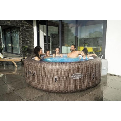 Bestway LAY-Z-SPA St. Moritz AirJet WLAN virpuļa diametrs 216 x 71 cm apaļš