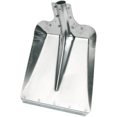 Kerbl Aluminium Shovel Size 7 (Width 32 cm, Garden Shovel / Stable Shovel, Made of Aluminium, with Galvanised Bumper Edge, Snow Shovel, without Handle) 2970