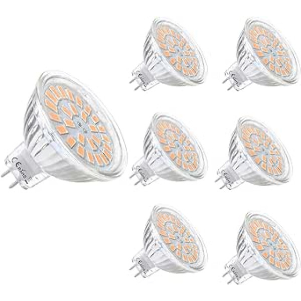 Vlio MR16 GU5.3 LED spuldzes Silti baltas 5 W Nomaiņa 40 W halogēnam, nemirgo 3000 K 450 lūmenu LED spuldze 120° stara leņķa vieta nav regulējama maiņstrāvas/līdzstrāvas 12 V 6 gab.