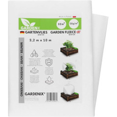 GARDENIX® Ziemas flīss augiem, 50 g/m², ziemas aizsardzība, augsta UV stabilizācija, neplīstoša un ūdens caurlaidīga