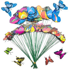 Seasonsky 3D Garden Stake Dragonfly Butterfly