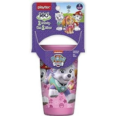 Playtex Sipsters Stage 2 360° Paw Patrol, necaurlaidīgs, necaurlaidīgs, necaurlaidīgs bez snīpju kauss meitenēm, 10 unces — iepakojums pa 2