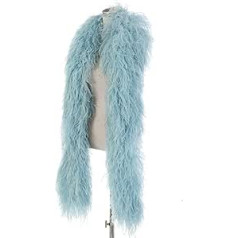 6 Ply Ostrich Feather Boas, 2 M Real Fluffy Natural Crafts,DIY Handicrafts Festival Carnival Costume Scarf Wedding Feather Dress/Skirt Decoration (Color : 03, Size : 20 pcs)