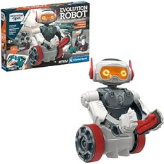 Clementoni — 56183 — Zinātne un spēles — Evolution Robot — Rotaļlietu robots (franču, holandiešu valodā), programmējams, interaktīvs robots, naudas kaltuves, robottehnika, izglītojošas spēles 8 gadiem