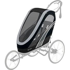 Cybex Seat Pack for Zeno Multisport Trailers, From Approx. 6 Months - Approx. 4 Years, Max. 111 cm and 22 kg, Seat Unit for Multi-Sports Car, All Black