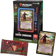 Magic The Gathering Commander The Fratricide Wars Retro Frame Deck — Estrardard Burnished by Mishra (zils/melns/sarkans) + pastiprinātāja savācēja zonde