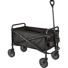 Amazon Basics Folding Outdoor Garden Cart with Cover Black