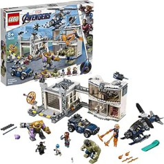 Lego 76131 Super Heroes Marvel Avengers galvenās mītnes spēļu komplekts ar Tanosa un Halka figūriņām un Dzelzs vīra, kapteiņa Marvela un Nebula mini figūriņām.