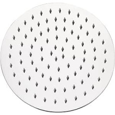 AISI304 Rain Shower Head Stainless Steel 10 Inch (25 cm) Rain Shower Head Anti-Limescale Nozzles Shower Head Rain Shower Head Round