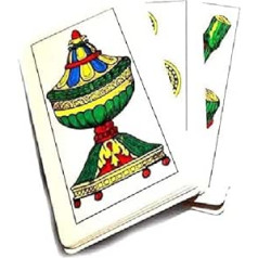 1 Stück Riesen-Karten, 18,5 x 10 cm, Besen ar Brillantschliff + 1 Amulett