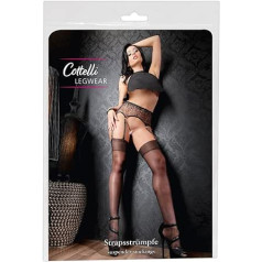 Cottelli LEGWEAR Women's Stocking-25402581661 Stocking, Black, 7