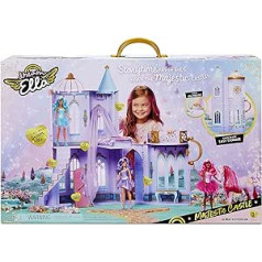 Dream Ella MGA's Majestic Castle 578123EUC Pārnēsājamas slēdzenes grīdas divām 29 cm modes lellēm ar darba durvīm, mēbelēm un aksesuāriem, bērniem no 3 gadiem