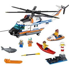 LEGO City krasta apsardzes lieljaudas glābšanas helikoptera 60166 celtniecības komplekts (415 dab.)