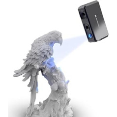 3DMakerpro Seal Lite 3D drukas skeneris, 0,02 mm augsta detaļa, zibenīgs 10 kadri/s skenēšanas ātrums ar pretvibrācijas lēcām, pārnēsājams 3D skeneris — standarta komplekts