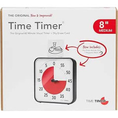 Time Timer Medium, 18 cm, Model Year 2021, 19 x 19 x 3 cm