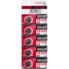 MAXELL CR1620 akumulators 5gab/blisteris.