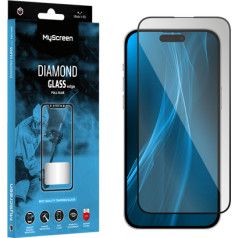 Myscreen DIAMOND GLASS LITE edge FULL GLUE melns aizsargstikls Apple iPhone 14 Pro 6.1"