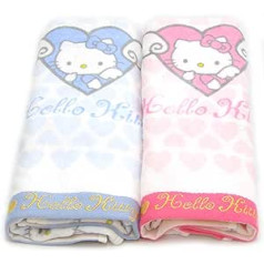 Hello kitty dvieļu komplekts 2 gab 31.5X15.7 100% kokvilna vannas duša Pink Blue