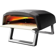 MasterPro Napoli Pizza Oven Quick Transport Gas Oven up to 500 °C Ready Pizzas in 60 Seconds with Carry Bag and Stone Bowl