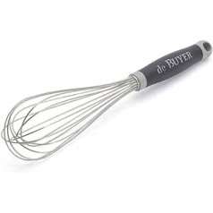 De Buyer 2610.35 Goma Whisk Stainless Steel Wires Plastic Handle, 35 cm Long