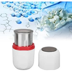 Electric Tablet Mortar, Stainless Steel Electric Tablet Crusher, Small Fine Powder Pulveriser for Home, Easy Grinding, Tablet Press Machine, Fine Powder (EU)