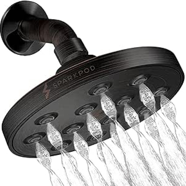 SparkPod Power Rain Shower Head Oil-Rubbed Bronze 2.5 GPM