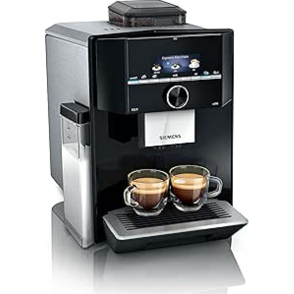 Siemens EQ.9 – Fully Automatic Coffee Machine with Touch Screen – Allows You to Prepare Two Cups at the Same Time – iAroma System and Aroma DoubleShot