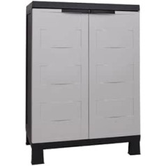 Ondis24 Plastic Household Cupboard, Small Prestige Multifunctional Cabinet, Lockable, with Feet 67 x 37 x 93 (H) cm, Quick Assembly, Proven Model