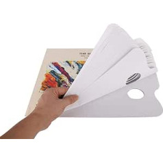 A3 tear-off palette, tear-off palette, paper palette pads, artist colour matching paper palette pad, coated paper