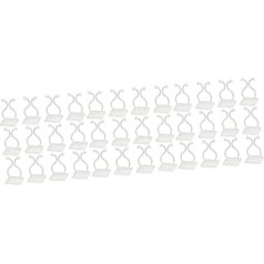 Yardwe Pack of 300 Self-Adhesive Wire Holders Wall Cable Manager Paste Wire Attachment Plant Support Binding Clip Finisher Wire Clamp DIY Tools Bench Clamp Plant Climbing Fixer