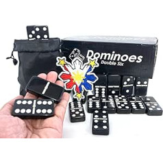 PRK 14 Filipino & Double Six Domino-Set mit Philippinen-Flagge Design und Aufbewahrungstasche – Feiern Sie die philippinische Kultur mit Stil