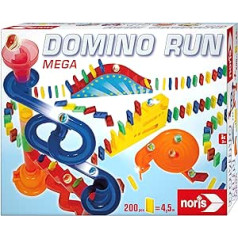 Noris 606062023 Domino Run Mega — 200 akmeņu, marmora, marmora skrējiena un citu piederumu komplekts, no 3 gadiem