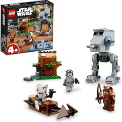 LEGO Star Wars at-ST 75332 rotaļlietu būvēšanas komplekts — ar vārtiņiem Ewok un Scout Trooper mini figūriņām, paplašiniet savu kolekciju, lieliska dāvana pirmsskolas vecuma bērniem, zēniem un meitenēm 4+