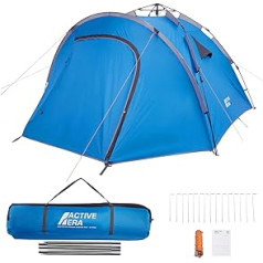 Active Era Premium Dome Tent for 4-5 People - Double Wall Tent with Easy-Pitch Technology - Waterproof, Ultralight Camping Tent - Blackout Pop Up Tent for Festivals, Hiking or Camping