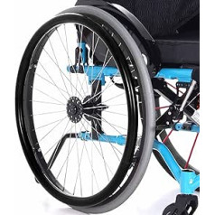 24 Inch Silicone Wheelchair Sliding Covers, Non-Slip Wear-Resistant Hand Slide Cover, Wheelchair Rear Wheel Cover for Improving Grip and Traction (24 Inches, Black)