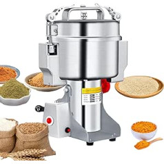 Biolomix Swing Electric Grain Mill, 2000 g Grain Mill, Multifunctional Kitchen Mill for Coffee, Cereal, Dry Food, Timing Dry Mill