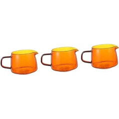 HOMSFOU 3 Stk -Set Latte Kaffeetasse Kaffeegeschirr kaffepadmachichne Mini-Getränke Mini-Server Kaffeehalter einfacher Kaffeekocher Daudzfunkciju Milchbecher Keramik