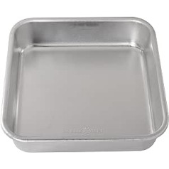 Nordic Ware dabīgā alumīnija kvadrātveida kūkas skārda 9 x 9 collas