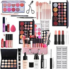 Chseeo Make-Up Set Cosmetics Vanity Case Cosmetic Gift Set Lip Gloss Eyeshadow Concealer Palette Powder Lipstick Makeup Palettes for Face, Eyes and Lips #4