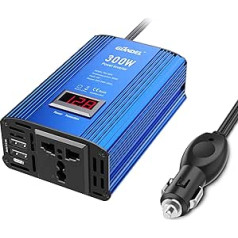 Giandel 12V 220V 300W modificēta jaudas invertora cigarešu šķiltavas 230V 240V ar 4,8A dubulto USB automašīnas adapteri ar LED indikatoru GIANDEL