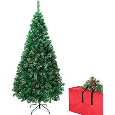 AcornSolution mākslīgās Ziemassvētku eglītes 6 ft Premium Spruce North Valley Holiday Maza eņģu priede mājas biroja ballītei iekštelpu āra dekorēšanai 723 zaru padomi