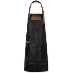 Black Forest Fox Buffalo Leather Apron BBQ Cooking Apron Kitchen Apron, Einheitsgröße