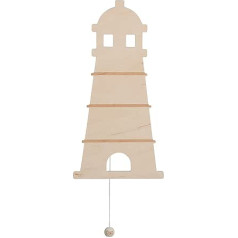 BO BABY'S ONLY - Baby Wall Lamp - Lighthouse - Wall Light for Baby Room - Night Lamp with Battery for Children's Room - FSC Quality Mark Wooden Lamp - 25000 Burning Hours - Wall Lamp Can Be Painted
