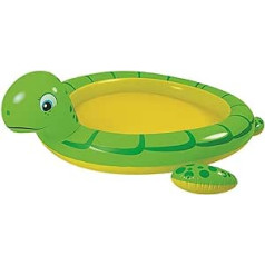 Jilong Turtle Spray Pool 215x189 cm Kinderpool mit Sprüher Planschbecken Gartenschlauch-Anschluss