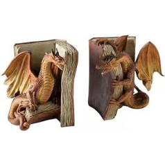 Tianbi Funny Dragon Grāmatu plaukti, Dekoratīvie Grāmatu Sveķu Dragon Grāmatu skapja Ornamenti Darbvirsmas Grāmatu galds Mājas biroja Grāmatu skapja dekorēšanai